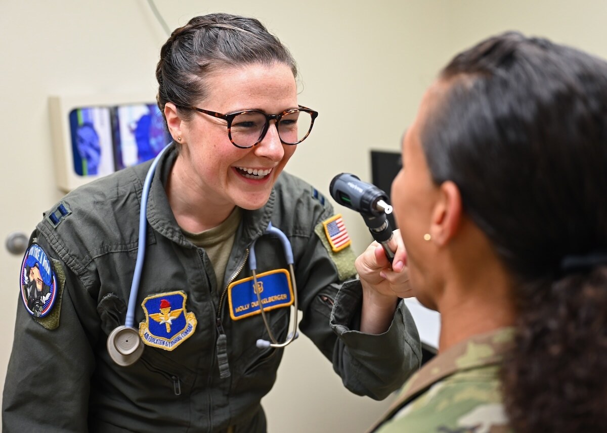 Capt Dunkelberger, Air Force Flight Nurse. Photo Courtesy 17th Training Wing, 2022
